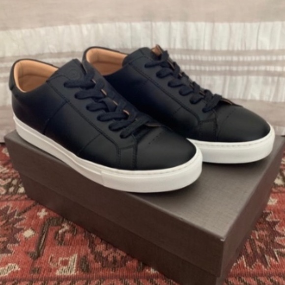 Greats Royale Leather Sneaker Black Size 9 US / 39 EUR updated** - Picture 1 of 9